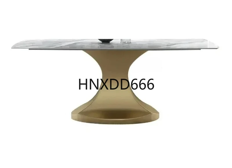 

With 6 Chairs Restaurant 10 People Table Dining Glossy Desktop 180cm Furniture Golden Regular Kitchen Table For Large Family