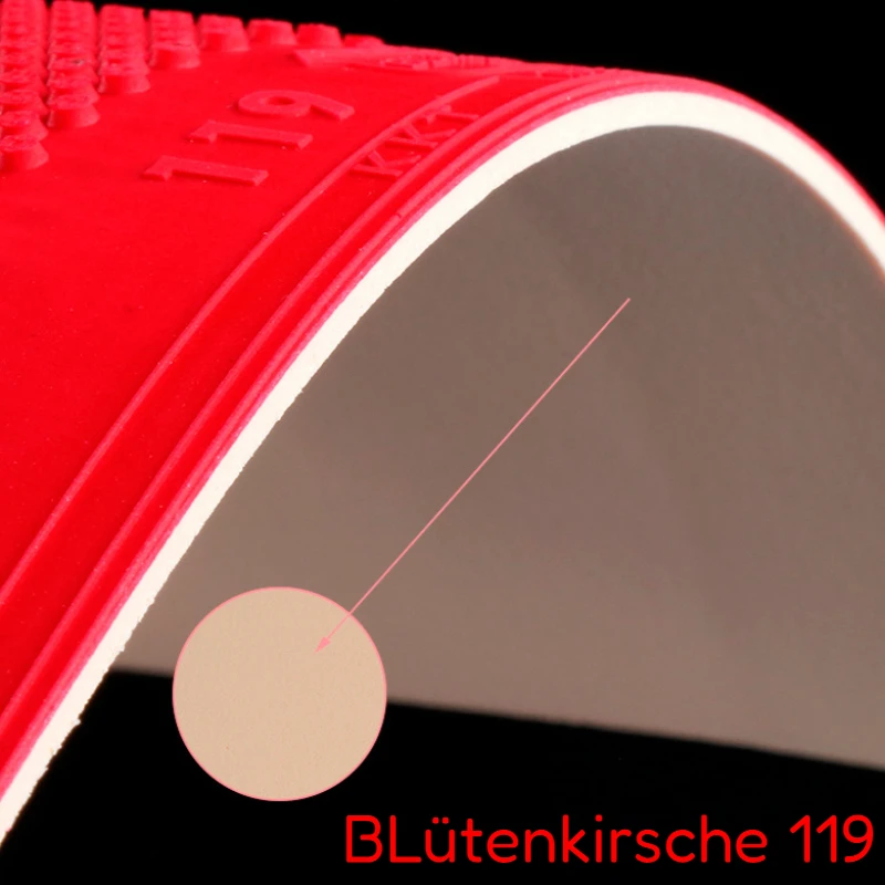 BLütenkirsche 119/911 Table Tennis Rubber Sheet Pips-out & Long Pips Ping Pong Rubber with Strong Aggressiveness and Fast Speed