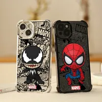 Marvel Spider Man Venom Case for Realme C53 C51 C55 Note 50 C15 C11 2021 C20 C35 C33 Realme 9 Pro Plus 5G Plating AirBag Cover