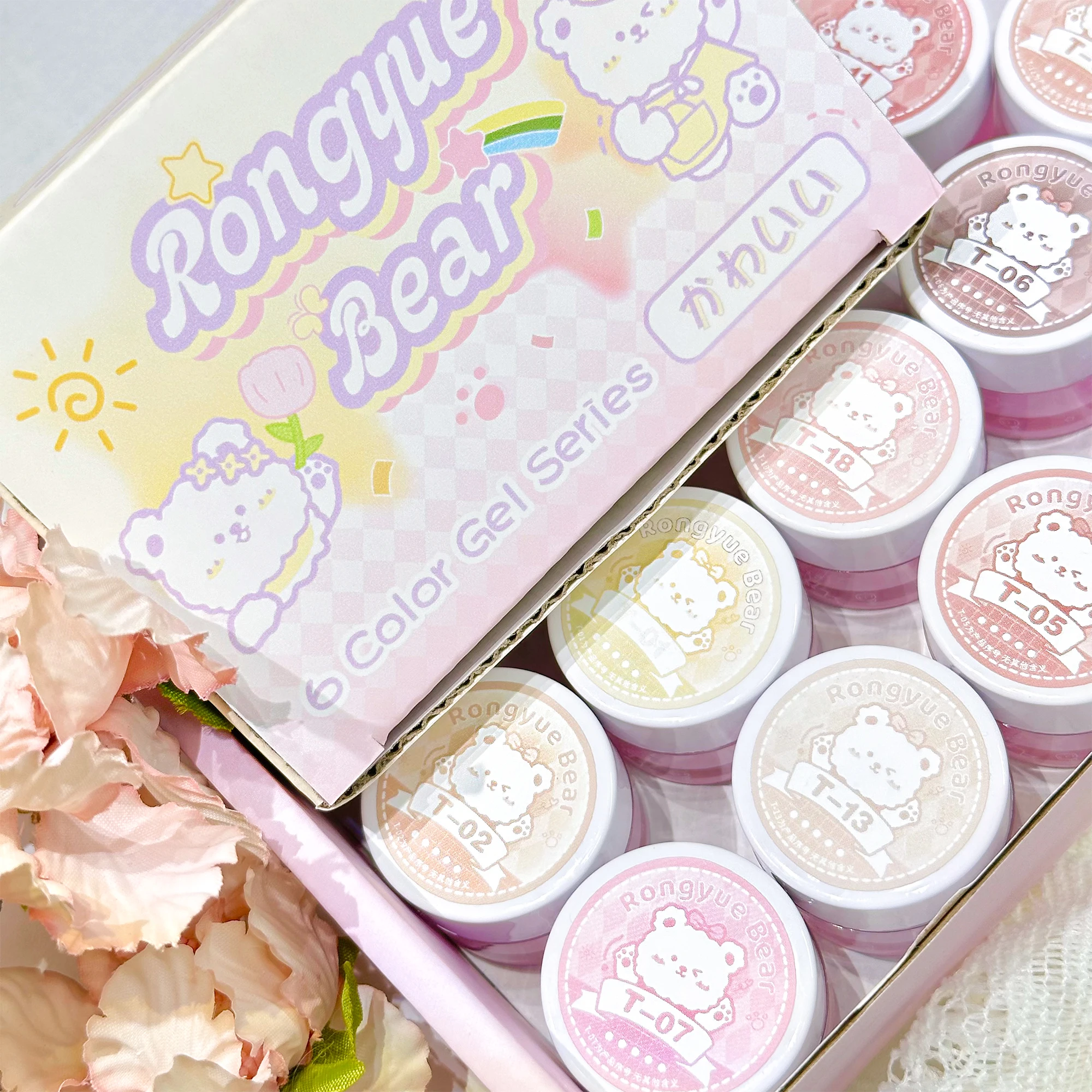 RONGYUEBEAR 2024 ใหม่ 78 สีเล็บเจลชุดเล็บ Shop Professional ขายร้อนเล็บชุดสุทธิสีแดงแฟชั่นสีเล็บ Salon