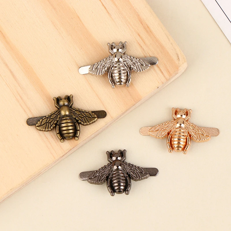 2pcs Metal Bee Shape Decoration Buckle Bag Clip Clasp Hardware For DIY Leather Craft Bag Handbag Shoe Accessories