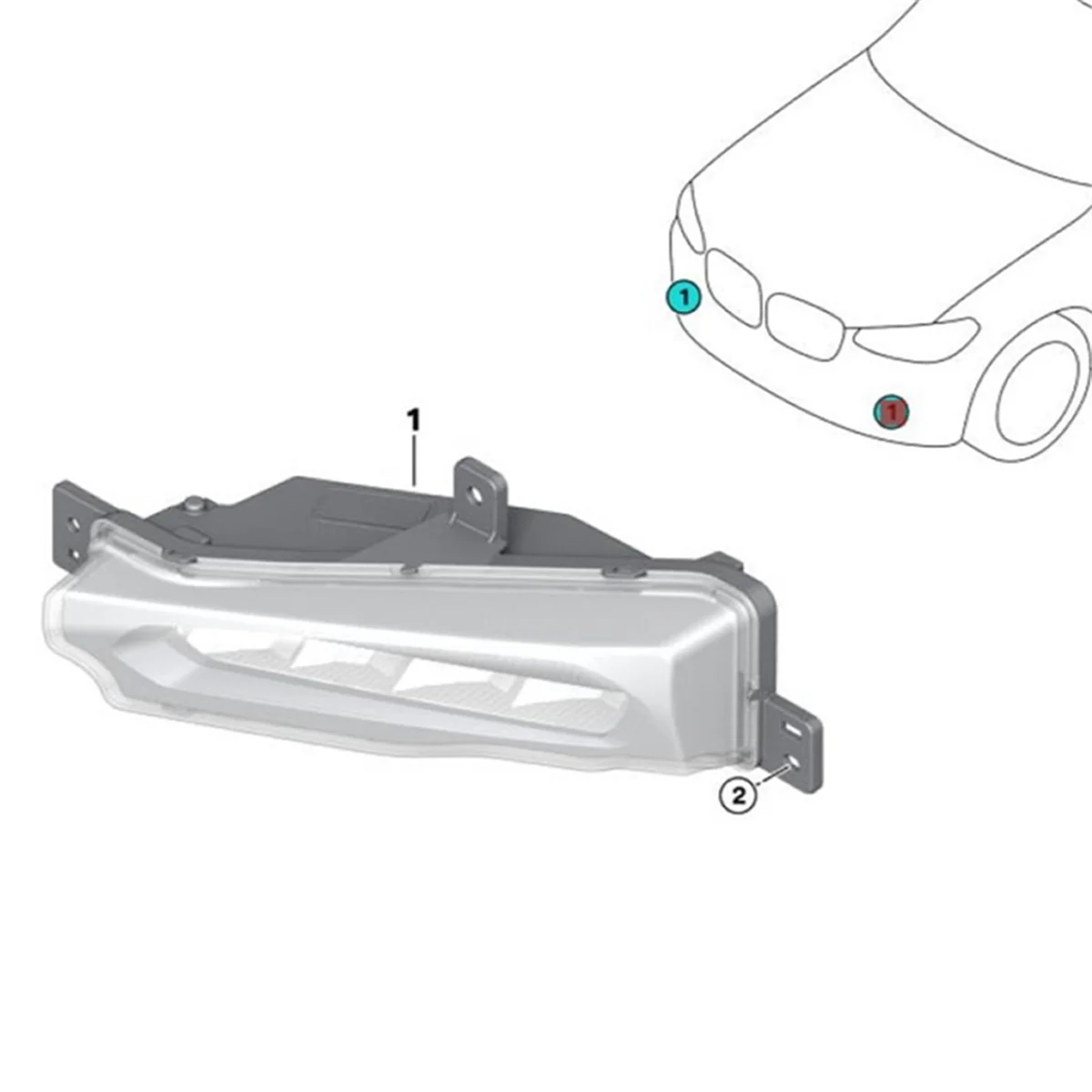 Right Front Bumper LED Fog Light Daytime Running Lamp 63179492772 for BMW X3 G01 F97 X4 G02 2017-2021 DRL Fog Lamp