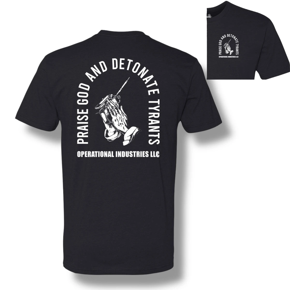 Praise God T-Shirt Tactics Graphic Cotton Tees Printing High-end Luxury Unisex Style Both of Men and Women