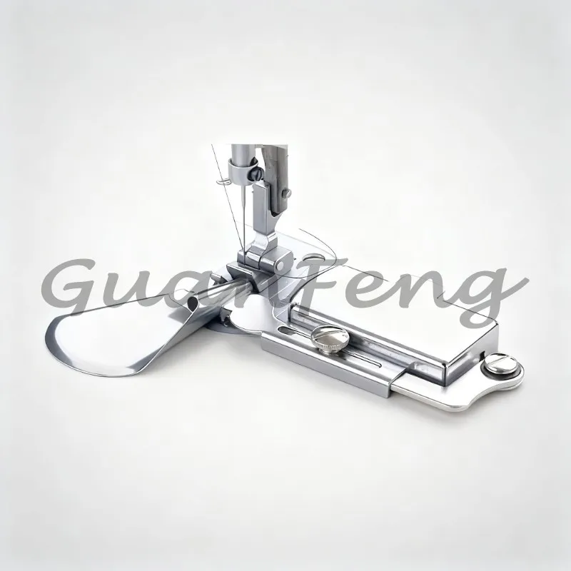 Magnetic Hemmer Folder Attachment, Anti-Curl Edge for Thin Fabric, Universal for Industrial & Household Sewing Machine