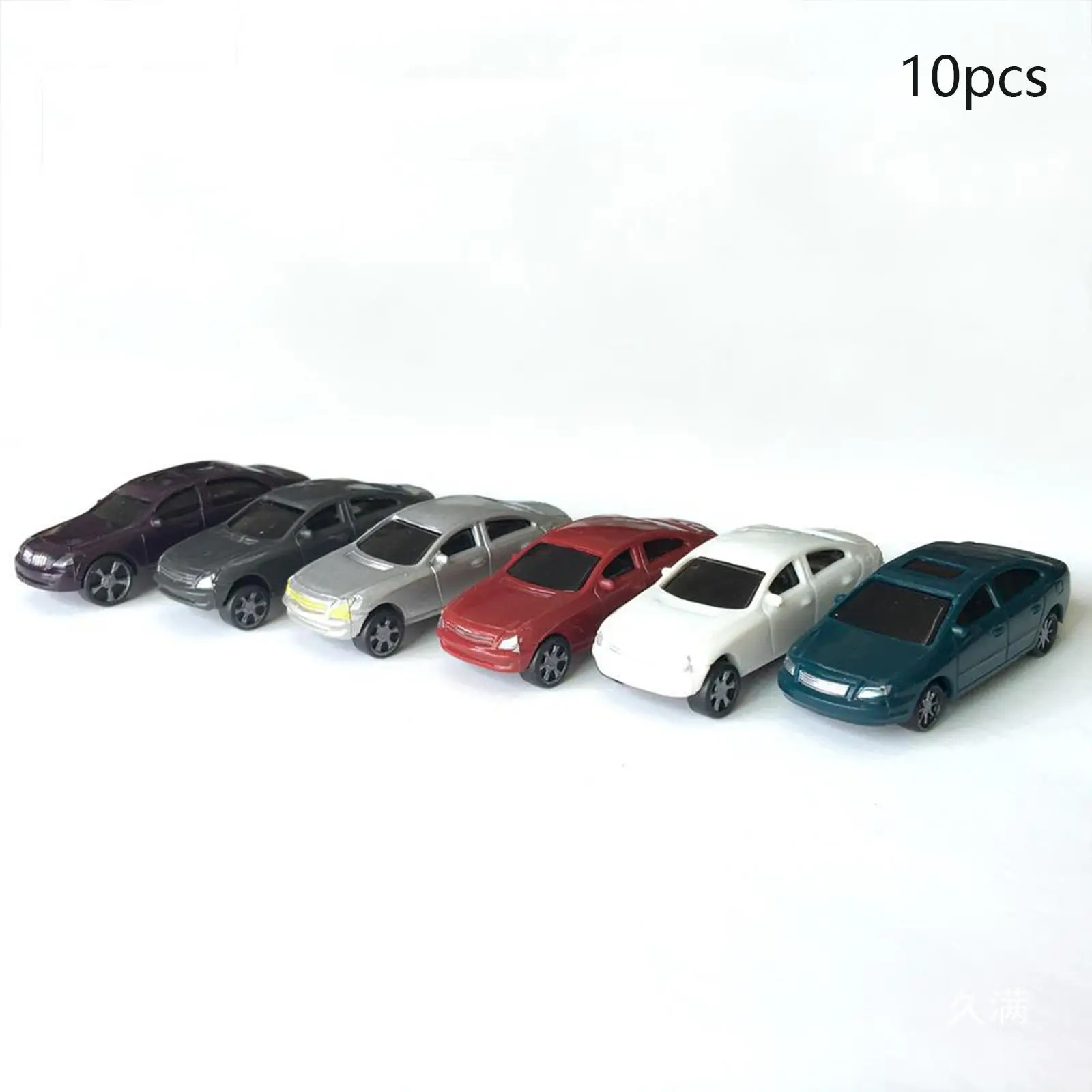 10Pcs 1/150 N Scale Model Car Trains Micro Landscape Mini Vehicle Car Decor