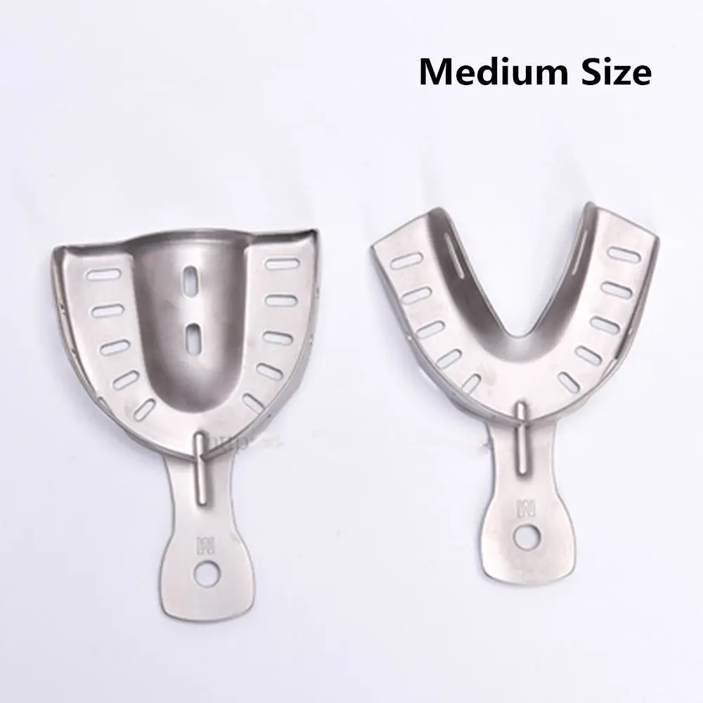 1 Pair Stainless Steel Oral Modulus Braces Denture Tray Pallet Dental Supplies