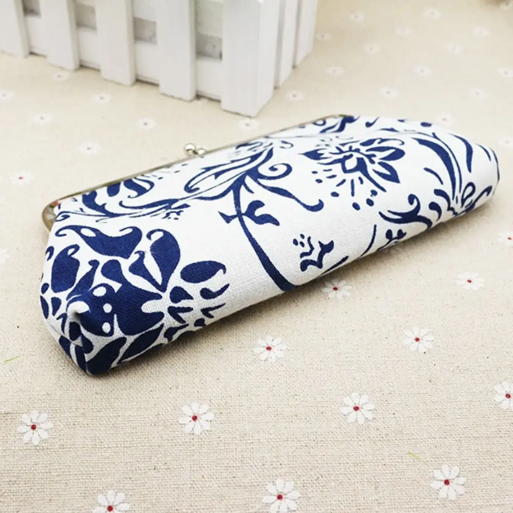 Durable Canvas Coin Purse Iron Mouth Clip Change Money Organizers Wallet Women