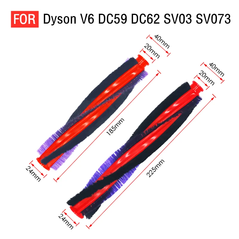 Carbon Fiber Roller Brush Rolling Replacement for Dyson Vacuum Cleaner V6 V7 V8 V10V V11 Brushroll Head Bar Tools Accessories