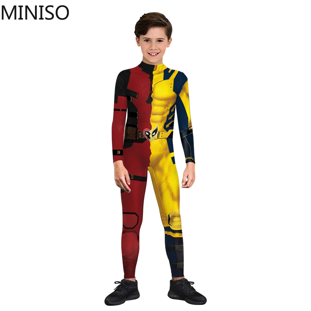 Deadpool Wolverine Cosplay Costume Superhero Boys Girls Superhero Deadpool Halloween Party Elastic Zenti Bodysuits Rompers