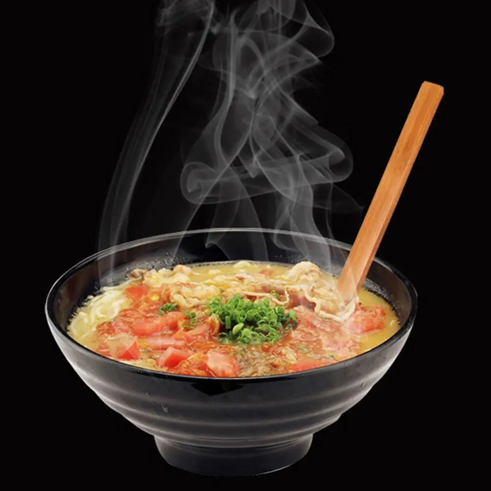 Cuchara de sopa grande de mango largo de estilo japonés, cuchara de fideos, Ajisen, Lamian, concha de tortuga, olla caliente, escurridor de cocina