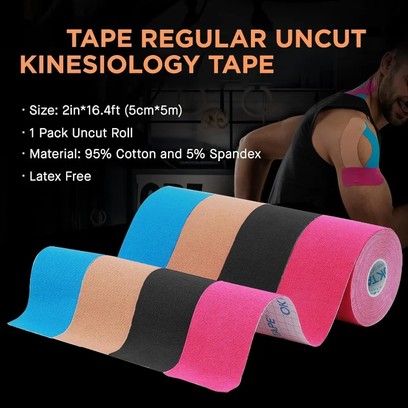 جديد الأصلي القطن مطاطا قسط شر - مراجعة Kinesiology Tape Sports وسعره