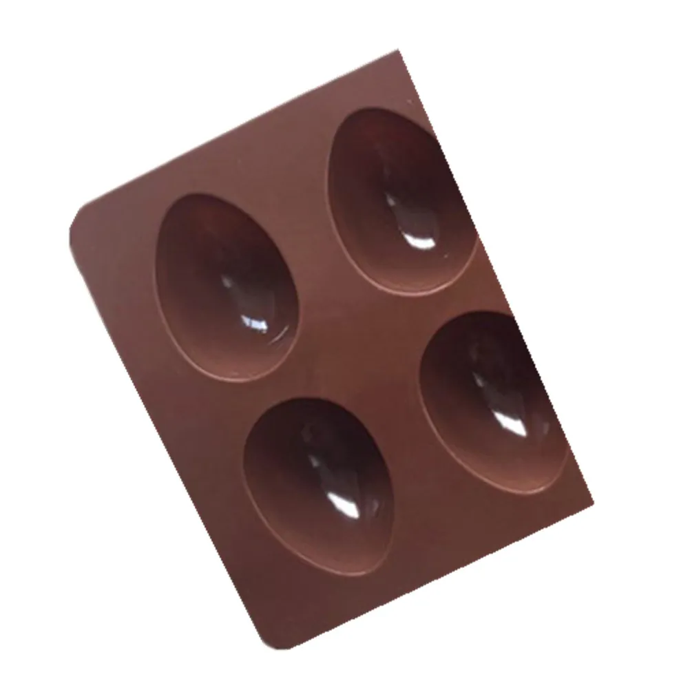 2Pcs 8-Cavity Easter Egg Silicone Baking Mold Non-Stick Flexible Food-Grade Chocolate Candy Jelly Pudding Cake Mould for Home
