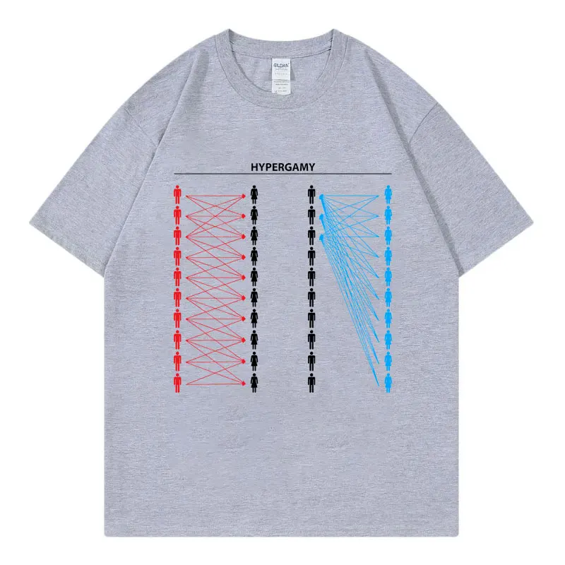 Hypergamy Meme Funny Dating Strategy Tshirt Men Women Fashion Casual Oversize Tee Autumn Winter Short Sleeve Parent-child Tshirt
