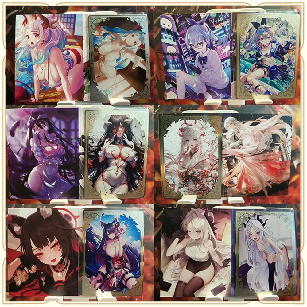 Anime Goddess Story DIY ACG Boy Games Toys Collectible Cards Christmas Birthday Gifts Albedo Kafka Noshiro Sexy Metal Card