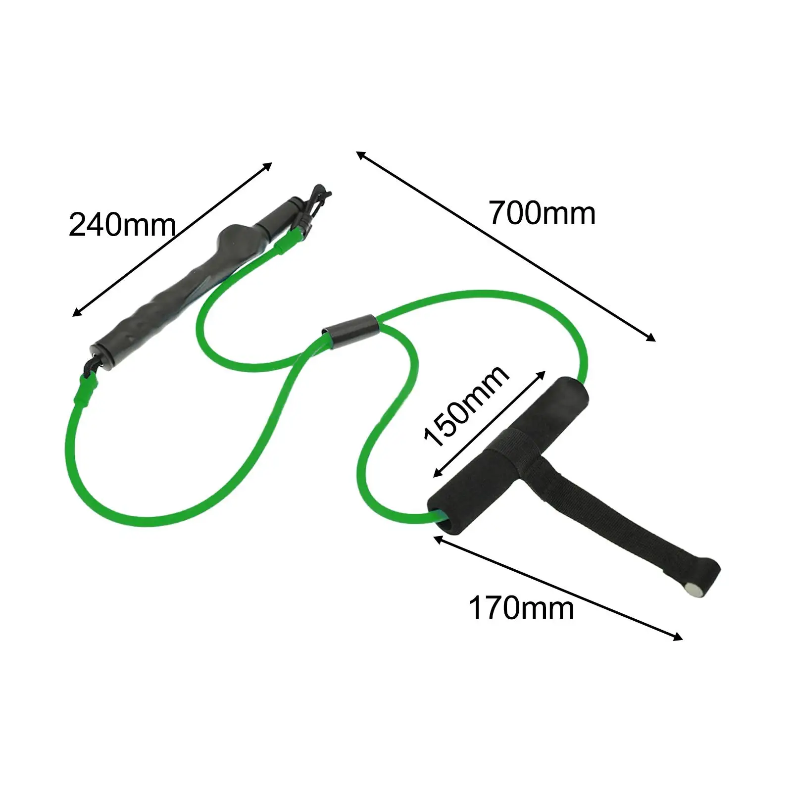 Klimmzugseil, Widerstandsbänder für Golfschwung, Power Swing Cord Swing Trainer