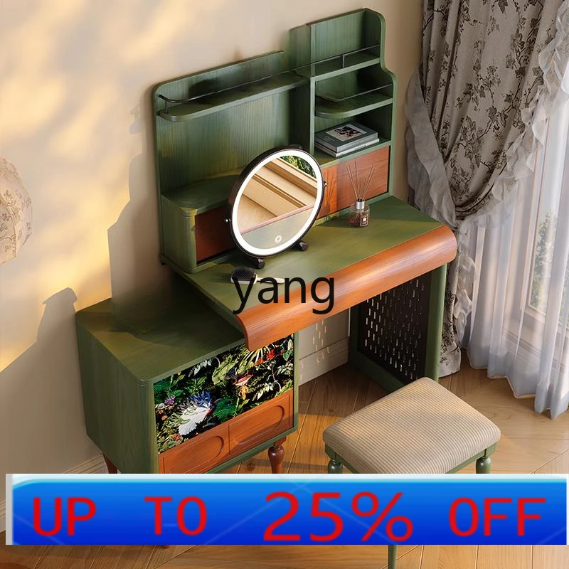 

LTT French medieval solid wood cabinet integrated retractable dresser