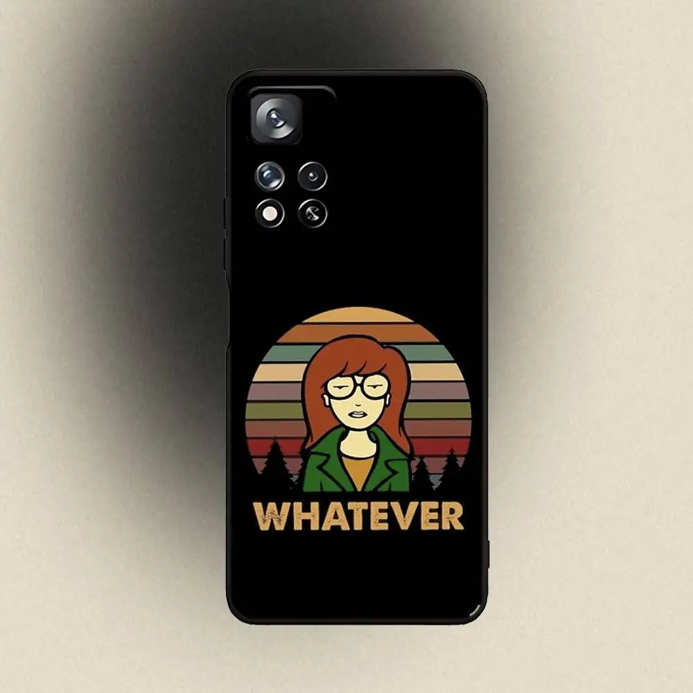 D-Daria Cool Girl Funda de teléfono a la moda para Samsung Galaxy A 91,80,73,72,53,52,51,22,5G,Plus,J,Note Funda negra suave