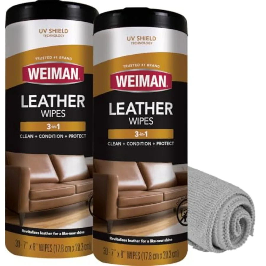 

Leather Cleaner and Conditioner - Cleans, Restores and Protects Leather, UV Protection Prevent Cracking and Fading, For Car Sea