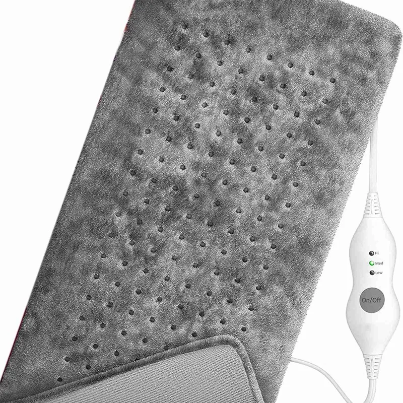 Extra Large Electric Heating Pad For Back Pain And Cramps Relief 12X24 Inch -Soft Heat For Moist & Dry Therapy