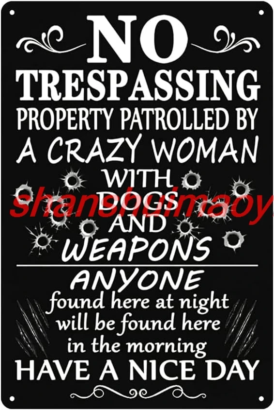 SHANSHUI ssing Property Patrolled By a Crazy Woman with Dogs And Weapons Everyone Found Here At Night Will Be Found Here in Th 1szt.