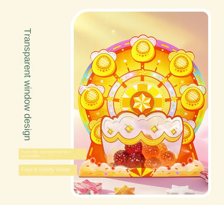 10/50 Stück Märchenhafte Süßigkeitentüten, lebensmittelecht, mit Reißverschluss, versiegelte Snackbeutel für Kekse, Süßigkeiten, Hochzeiten, Kindergeburtstage, Partygeschenke – Detail 5