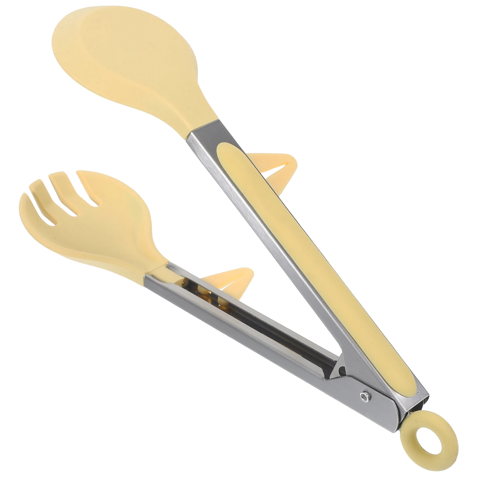 

1Kitchen Cooking Tongs Stainless Steel Golden Heat Resistant Anti Slip Food Clipping Flipping Barbecue Grilling Kitchen Tools