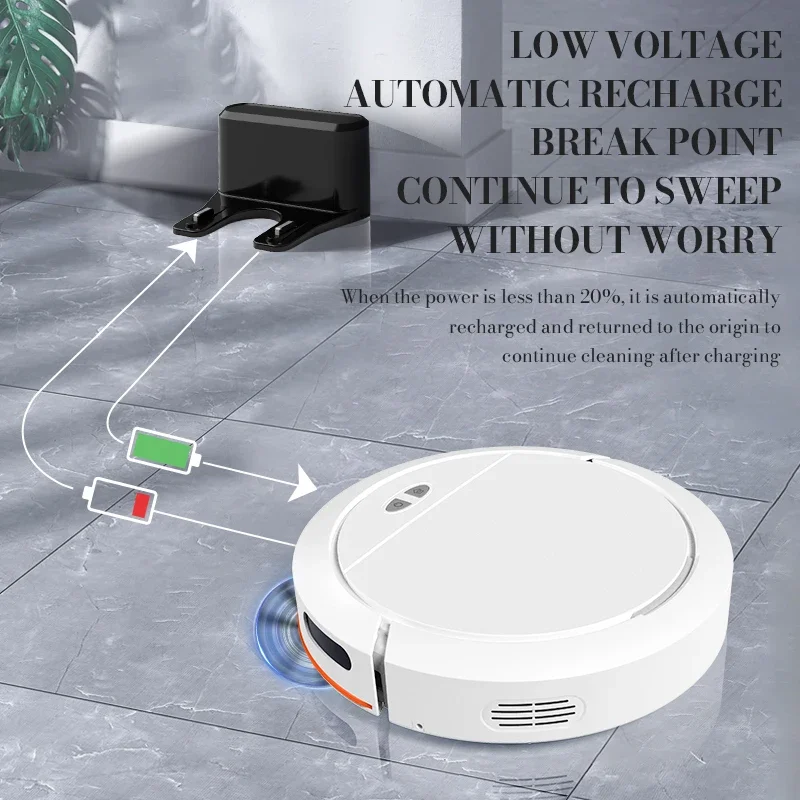 New OB16 Pro Automatic Recharge Intelligent Sweeping Robot With Voice APP Control Fully Automatic Sweeping Suction Dragging