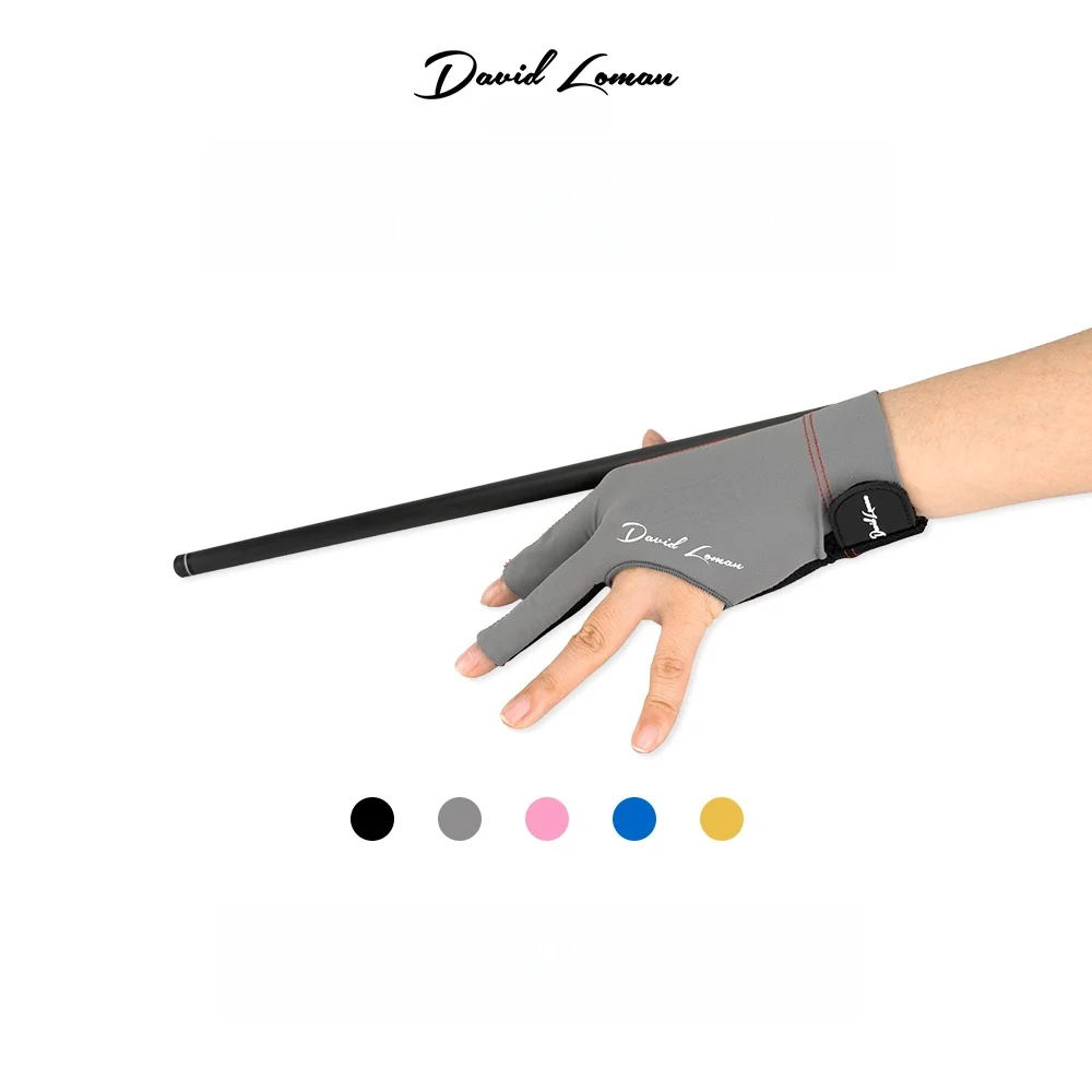 

DAVID LOMAN Left-Handed Billiard Pool Glove Breathable Fingerless Bridge Gaming Accessory for Pool Table Players
