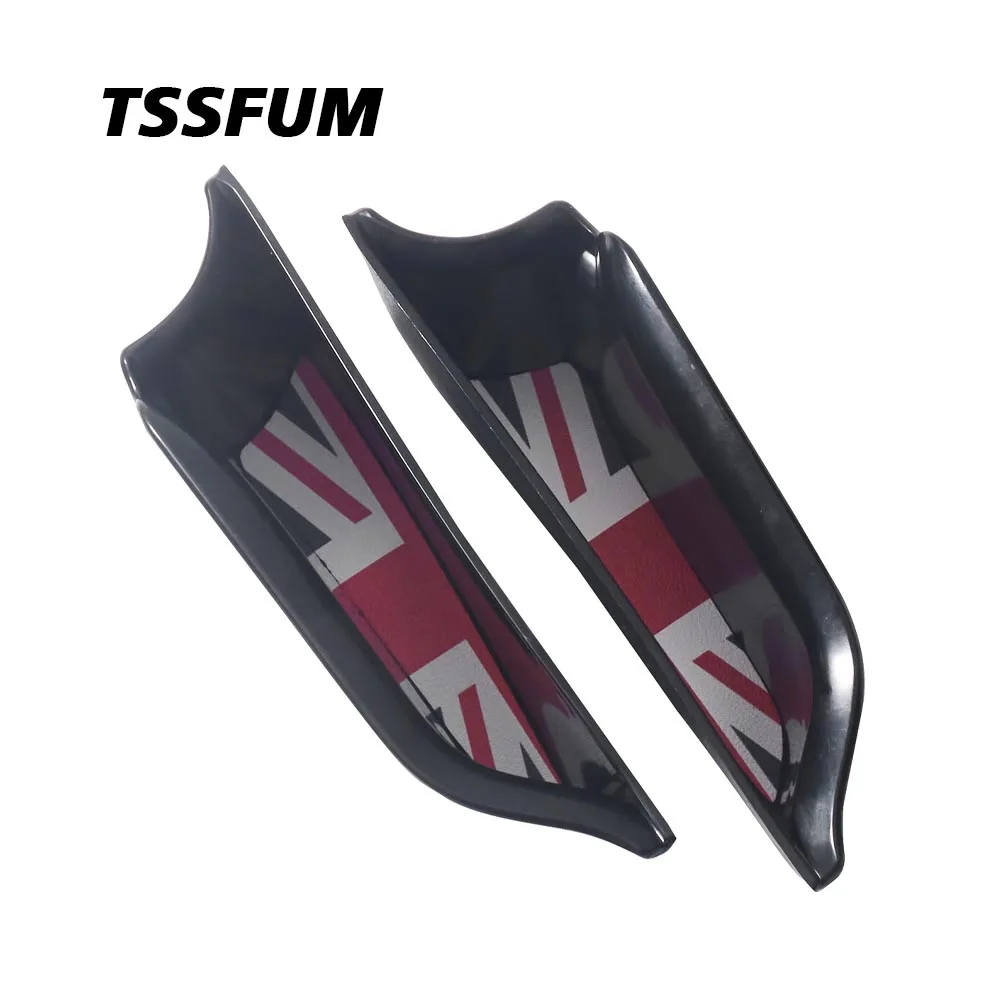 Union Jack Car Interior Door Storage Barrel Box Handle Armrest Storage Organize Box For Mini Cooper S One F55 F56 Accessories