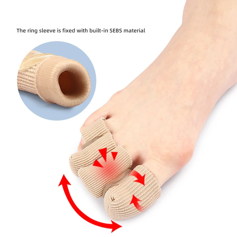 1Pcs Gel Tube Bandage Foot Pain Relief Orthotics Calluses Finger Toe Separator Cover Protector Hallux Valgus