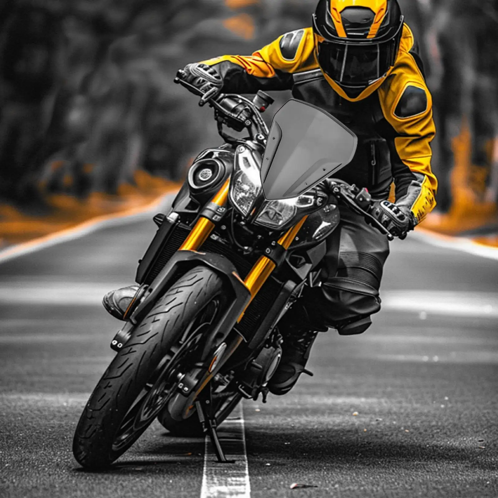 

Motorcycle Windscreen Replacement Windscreen For Motorbike No-Drilling Scratch-Resistant Motorcycle Windshield For Travel Race