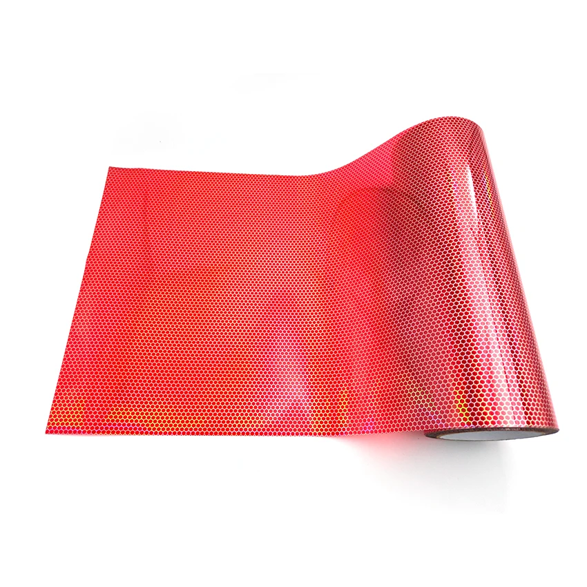 30x150cm Red Laser Honeycomb Headlight Blackout Film Anti-scratch Color Changing Stickers for Vehicle Styling Modification view 4