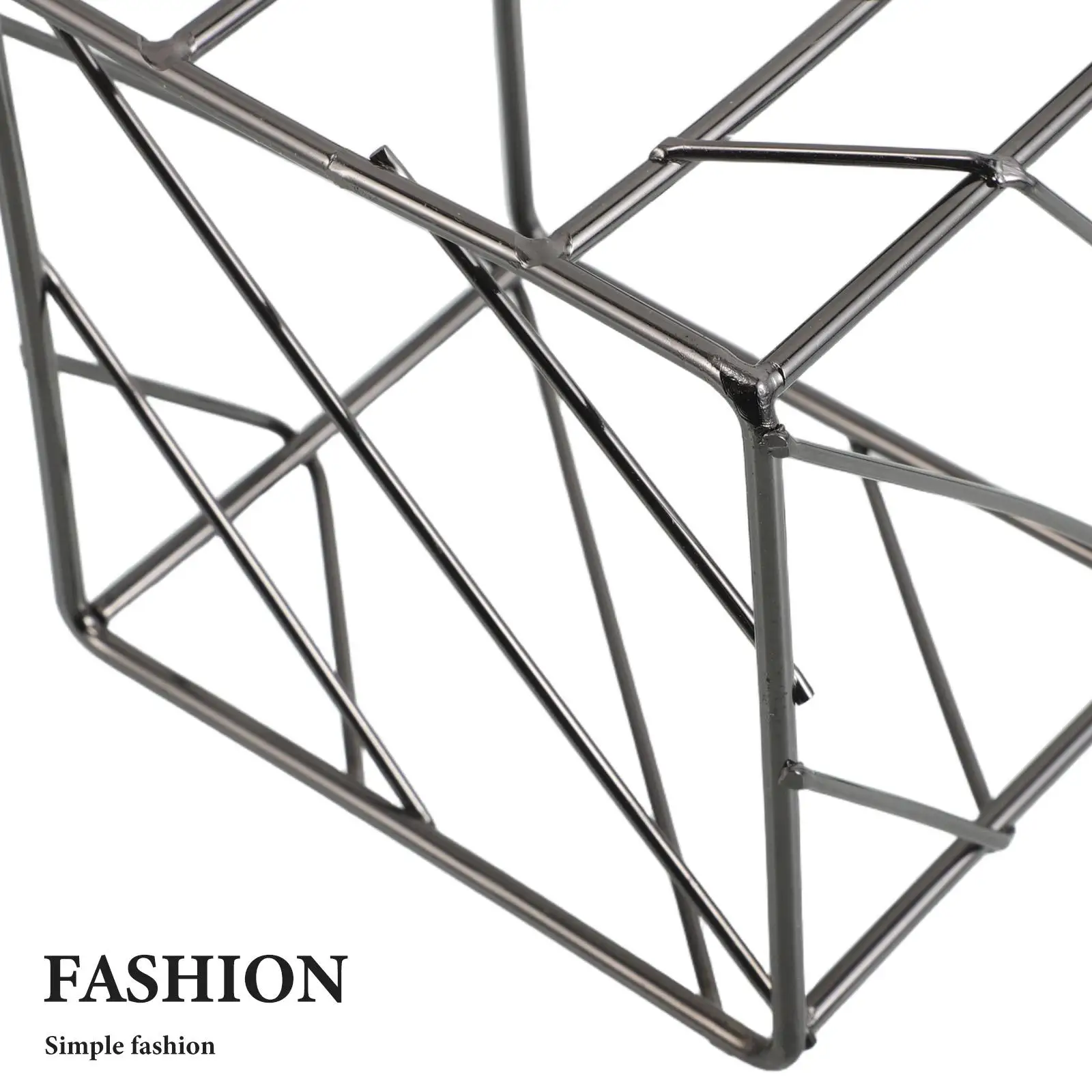 Железный диспенсер для блокнота, черная проволочная стойка, держатель для заметок, квадратный настольный органайзер, большая емкость, полый стильный простой офис