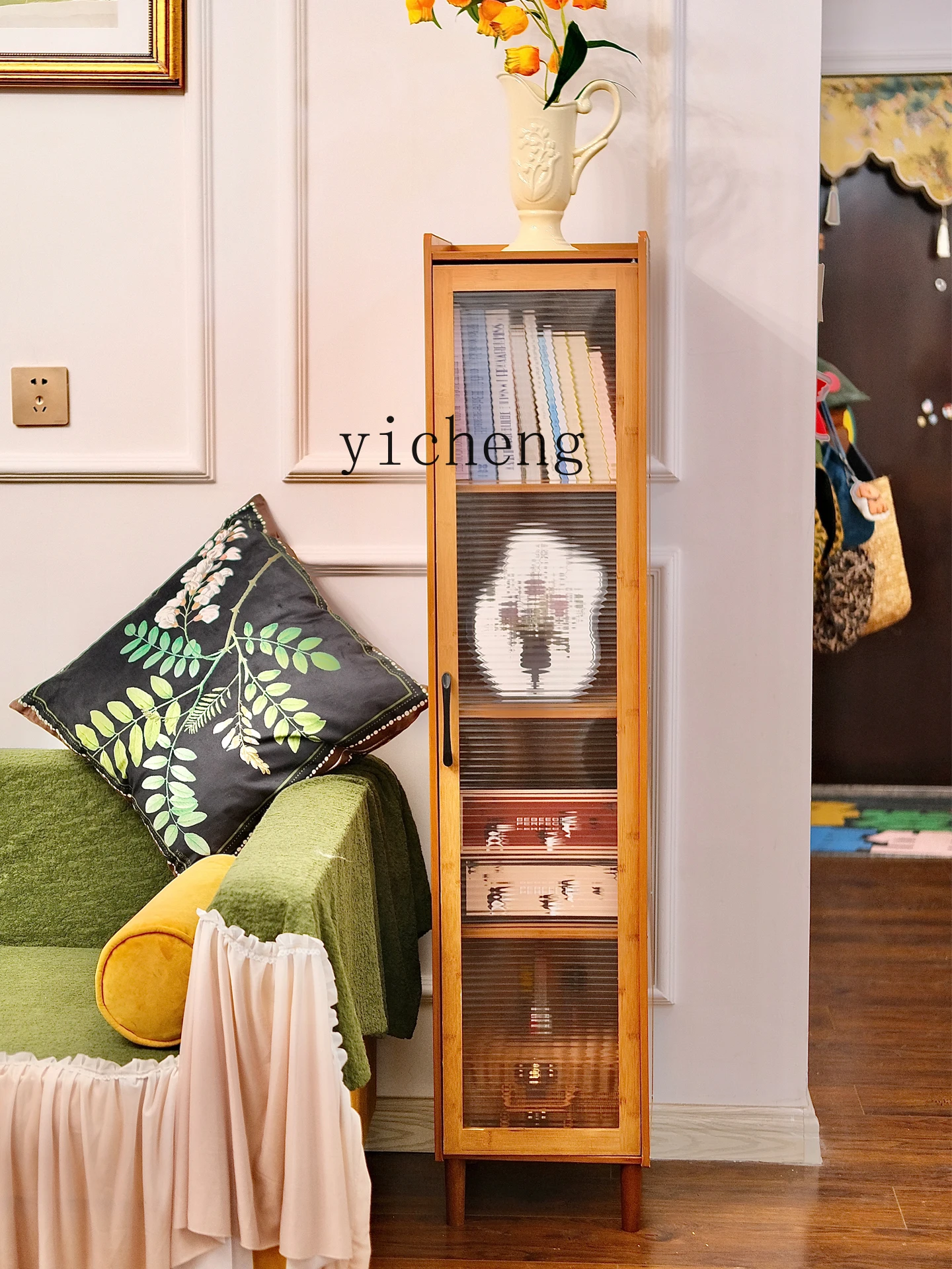 

ZYA Floor-standing Storage Rack Wall-mounted Bookshelf Home Study Book Storage Cabinet desk decoration