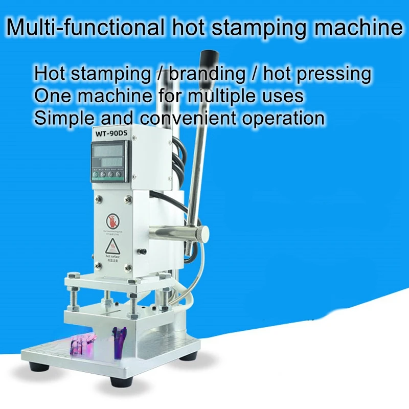 

Tabletop small manual hot stamping machine leather hot press stamping machine hot word creasing embossing machine