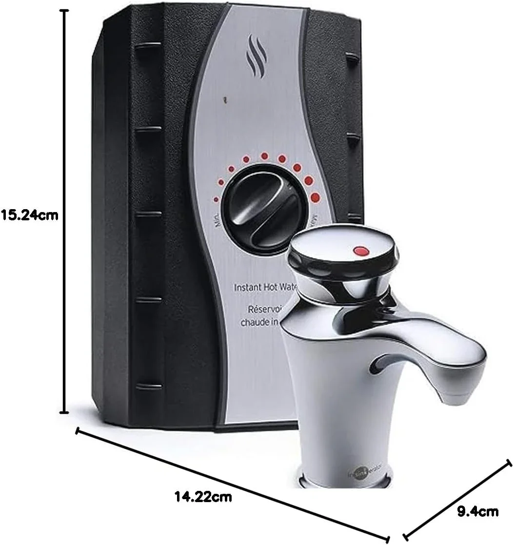 Invite Contour Instant Hot Water Dispenser System - Faucet & Tank, Chrome, H-CONTOUR-SS