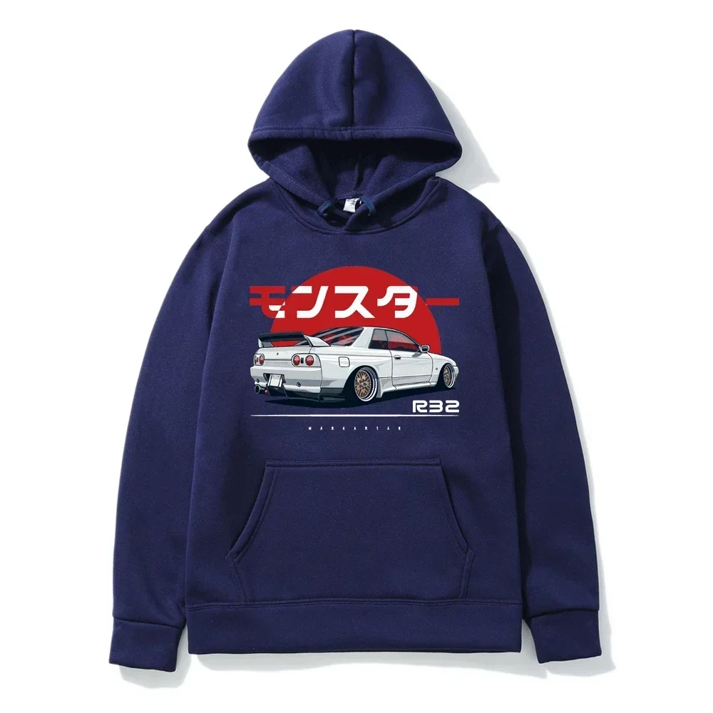 Hoodie Casual Oversized Pullover Popular Sweatshirt Monster Skyline R32 Print Fashion Trend Clothing S-3XL 2024 New Men/Women