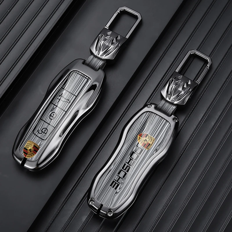 Car Smart Key Case Cover Shell For Porsche Panamera Spyder Carrera Macan Cayman Cayenne 911 970 981 991 Keyless Auto Accessories