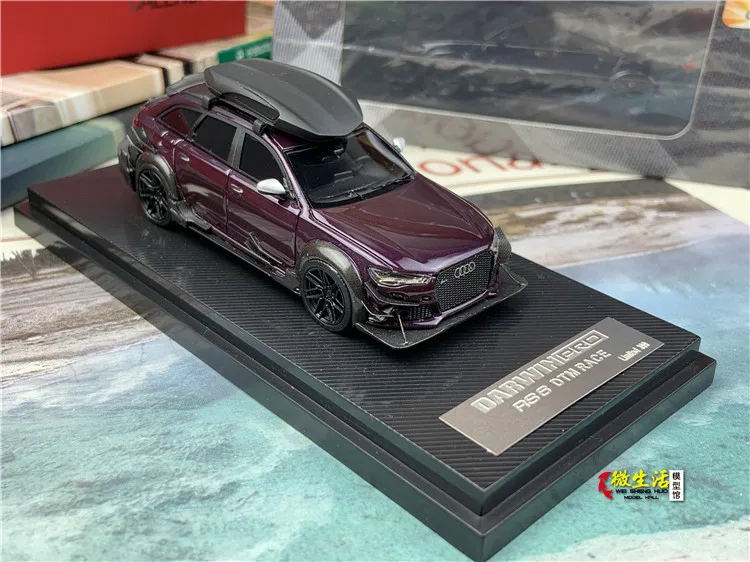 GLM 1/64 DarwinPro DTM RS6 Avant résine jouet véhicule à moteur moulé sous pression en métal modèle cadeaux