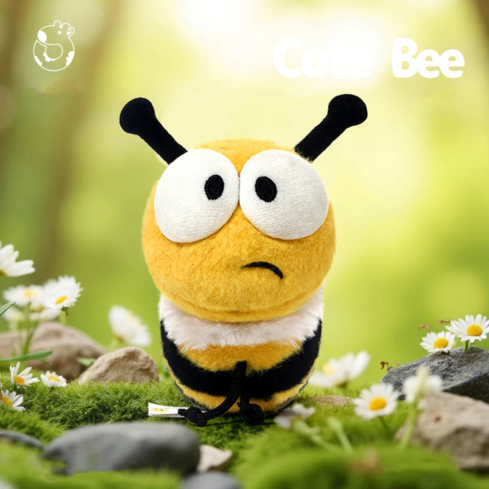 Cartoon Funny Honey Bee Plush Toys Soft Cute Spring Bees Stuffed Animals Perfect Birthday Gifts for Kids Girls and Boys