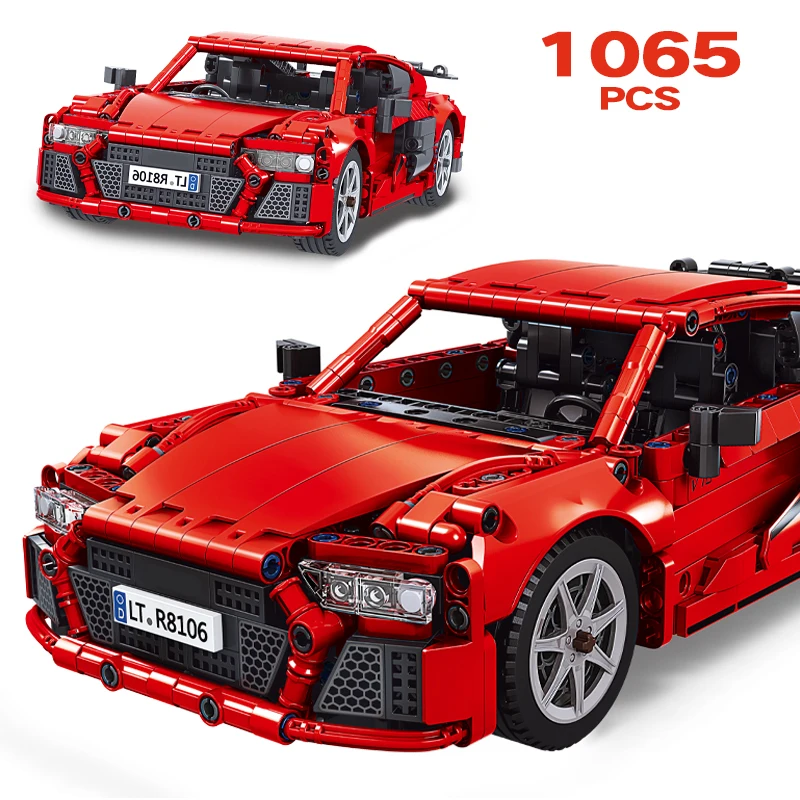 

1065pcs SUV Car Model Building Blocks City Static Sport Racing Speed Super Vehicle Bricks Assemble Toys for Children Boys Gifts