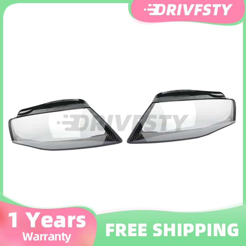 

Car Front Clear Headlight Cover for Audi A4 B8 2009 2010 2011 2012 Auto Glass Lens Case Head Light Caps Lampshade Shell