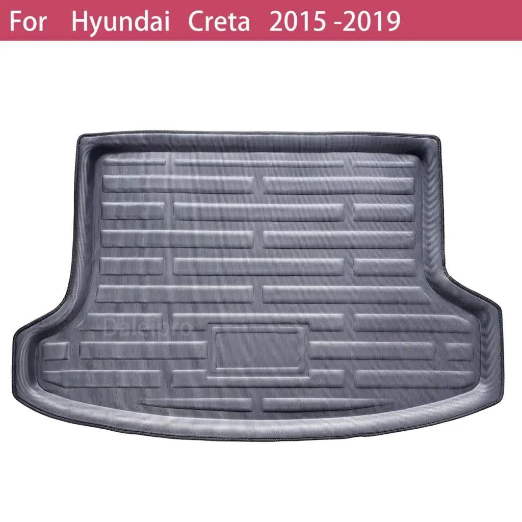 Car Rear Trunk Mat For Hyundai Creta IX25 2015 2016 2017 2018 2019 Cargo Liner Boot Floor Tray 3D EVA Carpet Accessories