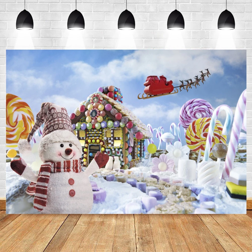 Winter Christmas Backdrop Outd - Kids Outdoor Treehouse recension och pris