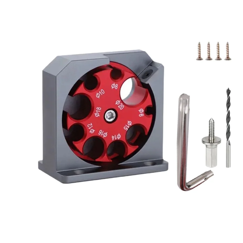 9 Hole For Square Bar to Round Conversion Device for Woodworkers Seeking Precision in Round Bar Fabrication Steps