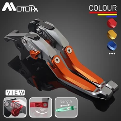 For KTM DUKE 125 200 390 DUKE200 DUKE390 MOTOPA Motorcycle DUKE 390 Adjustable CNC 5D aluminium Brake Clutch Levers Handle