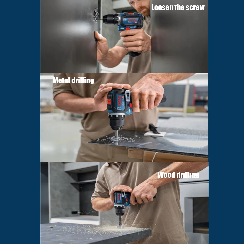 Bosch Professional GSR 12V-32 Cordless Brushless Drill 32Nm High Torque Dual Speed T-Shaped Handle Multifunctional Power Tool