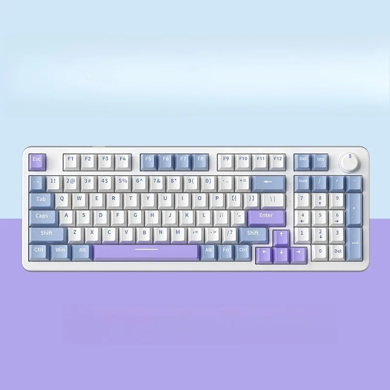 AG98 mechanical keyboard Gasket structure mixed light full key hot swappable gaming computer peripheral e-sports wired keyboard
