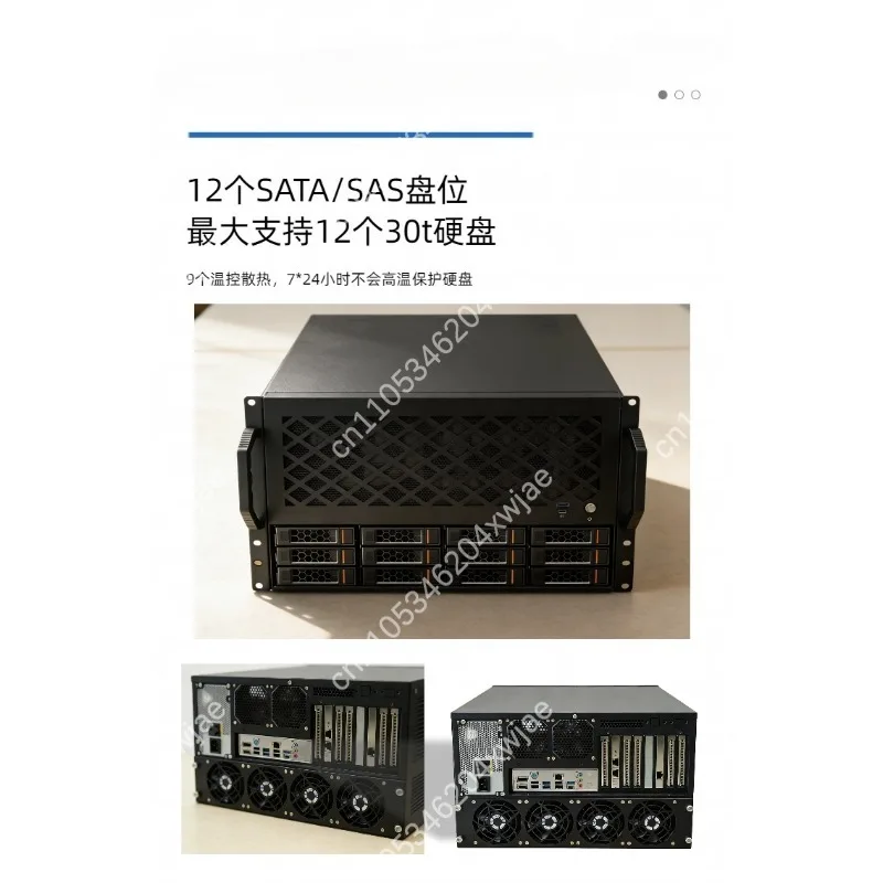 12 24 Hot Swap Bay Server Case Rackmount Tower Support E-ATX Dual CPU for NAS Storage Server