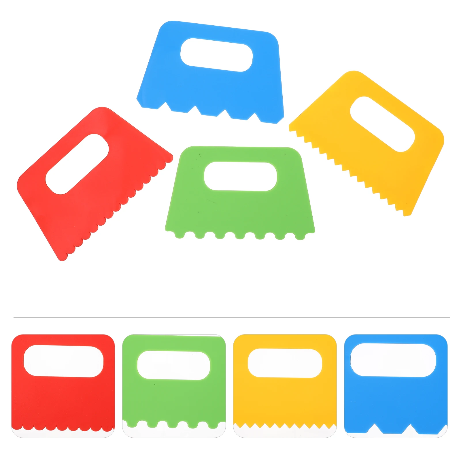 4pcs Children Painting Scraping Tools Kids Drawing Tool Plastic Spatula Supplies Preschool Education